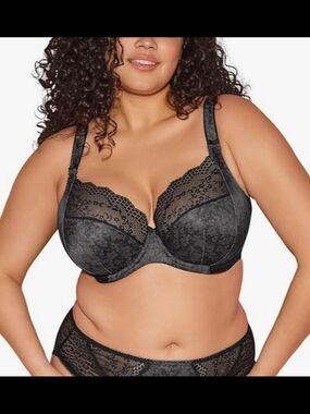 Elomi Lucie Black Lace Underwire Full-Coverage Bra